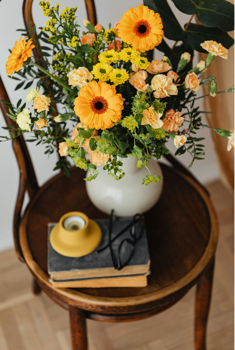 Atelier de composition florale en vase