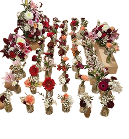 mini bouquet set, bridesmaid gifts, Brossard florist