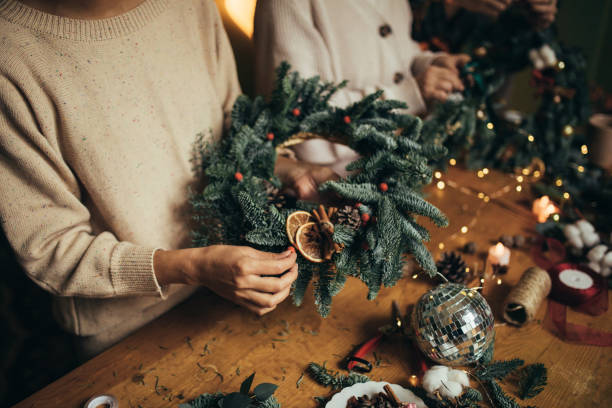 Atelier de couronnes de Noël